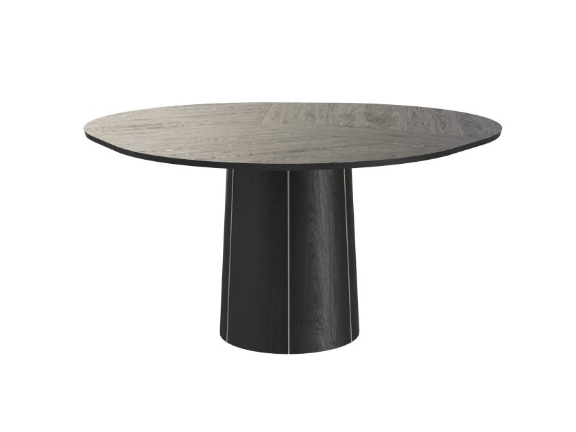 Skovby SM 33 Round Extendable Dining Table Black Oak