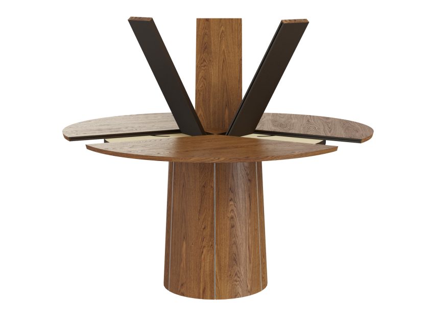 Skovby SM 33 Round Extendable Dining Table Walnut Oiled