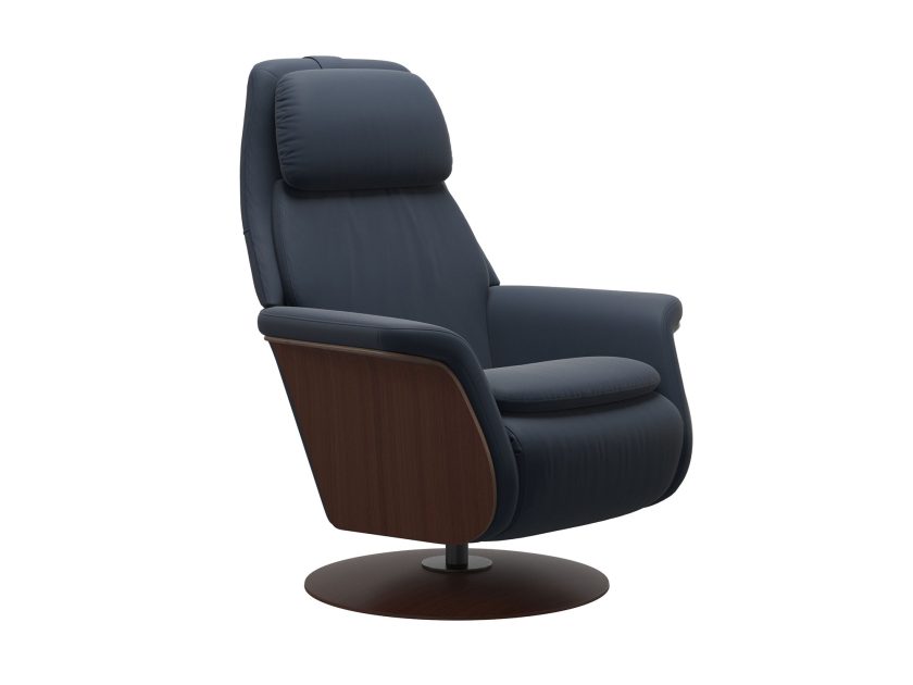 Stressless Sam Power Recliner Paloma Oxford Blue