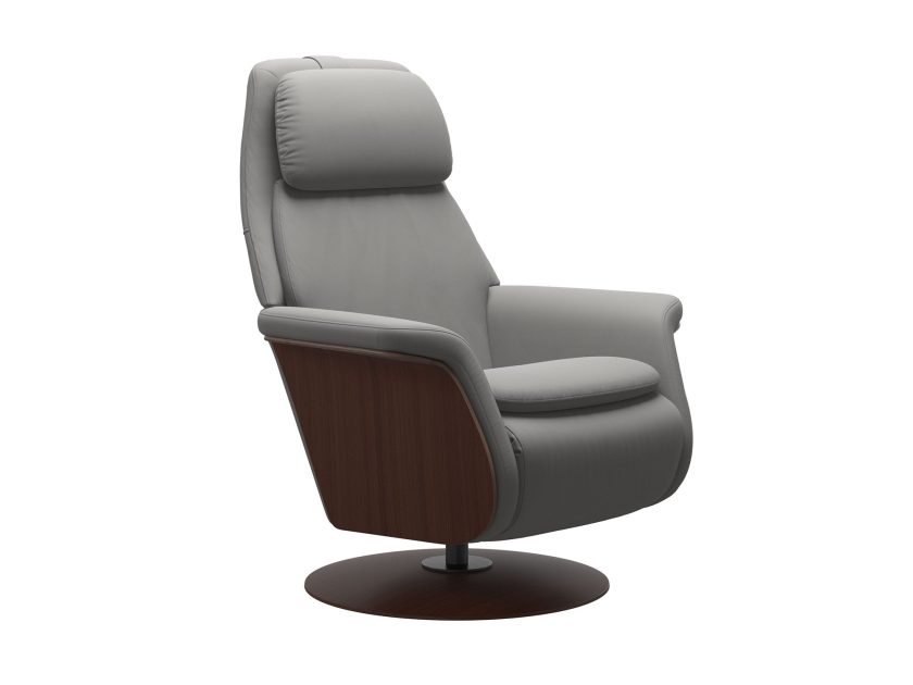 Stressless Sam Power Recliner Paloma Silver Grey