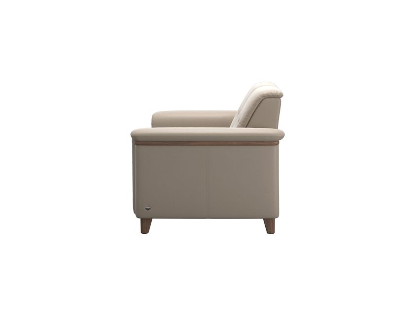 Stressless Flora 2 seater Paloma Mushroom Walnut Wood